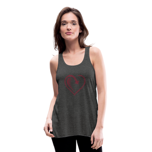 Women's Flowy Tank Top by Bella - deep heather