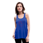 Women's Flowy Tank Top by Bella - royal blue