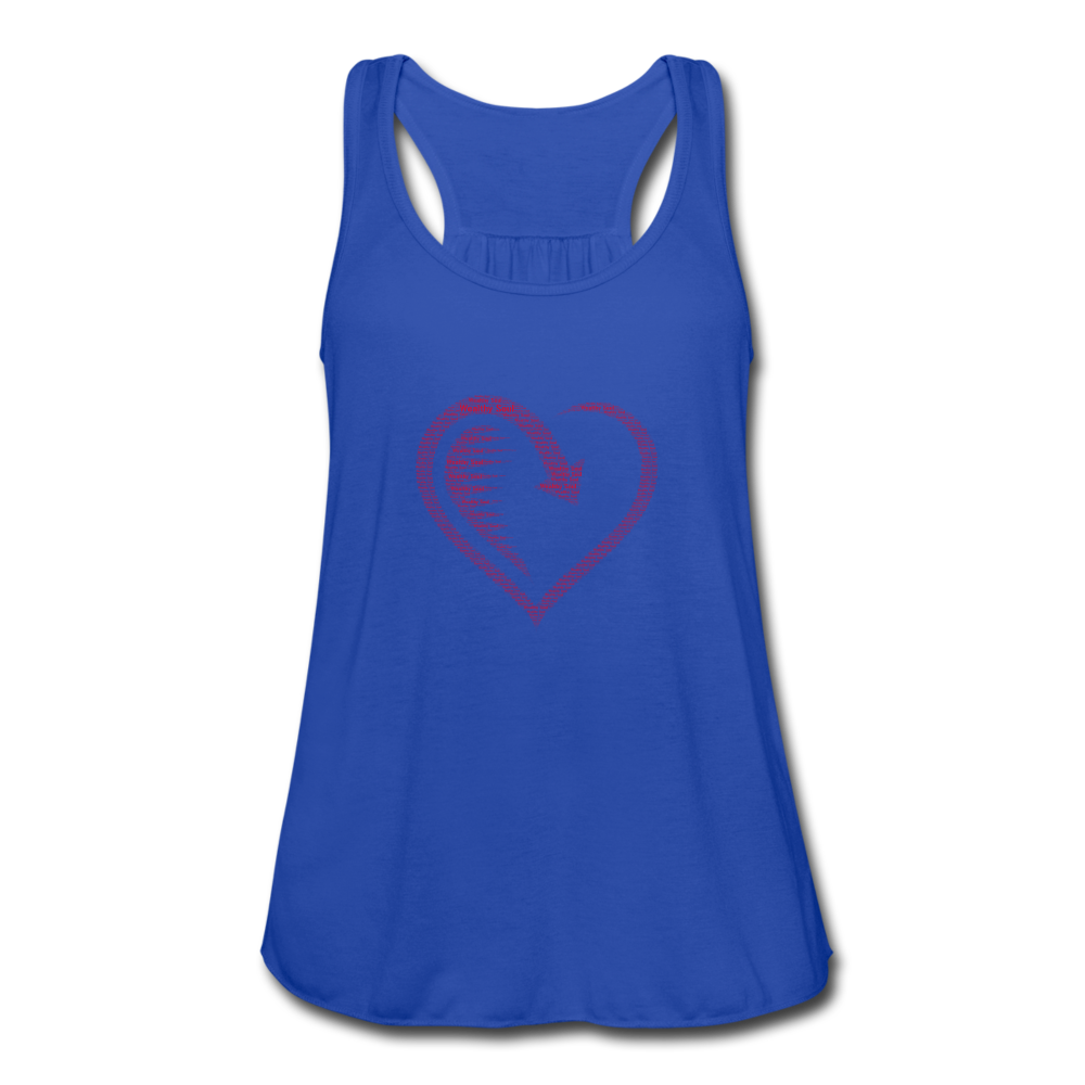 Women's Flowy Tank Top by Bella - royal blue