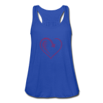 Women's Flowy Tank Top by Bella - royal blue