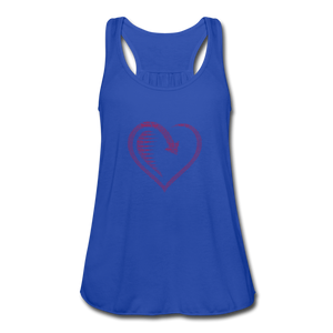 Women's Flowy Tank Top by Bella - royal blue