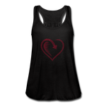 Women's Flowy Tank Top by Bella - black