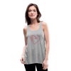 Women's Flowy Tank Top by Bella - heather gray