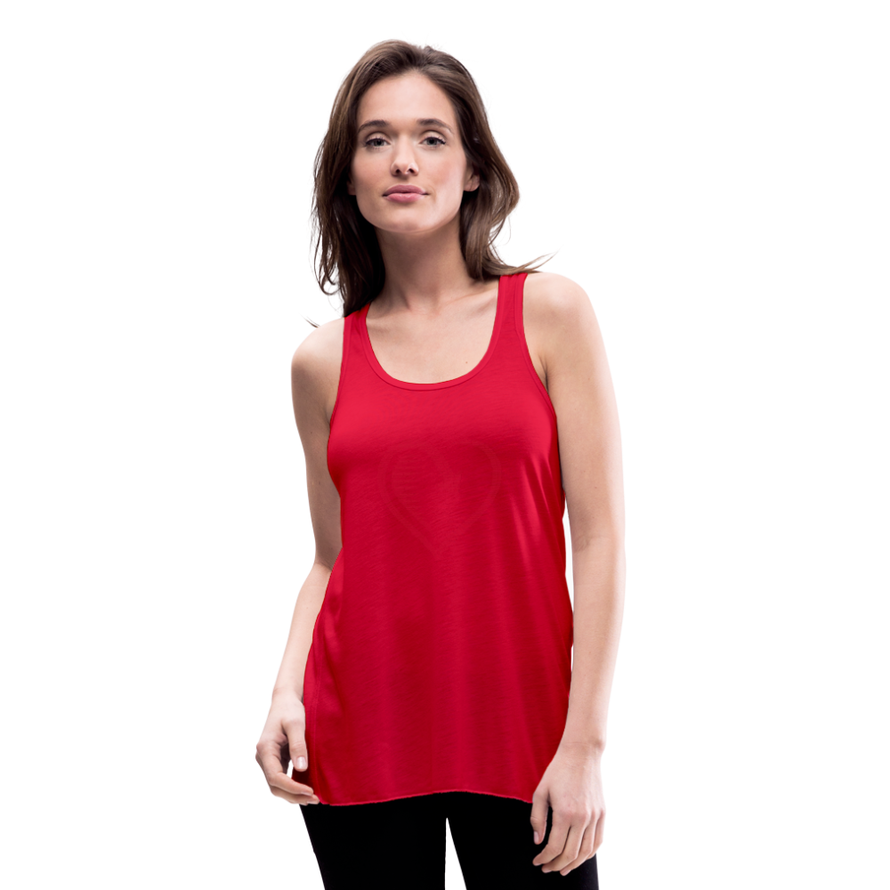 Women's Flowy Tank Top by Bella - red