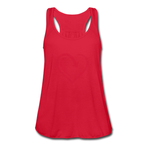 Women's Flowy Tank Top by Bella - red