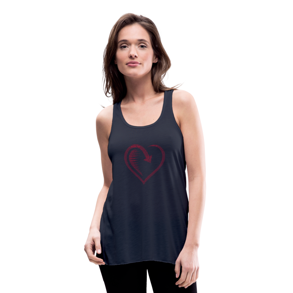 Women's Flowy Tank Top by Bella - navy