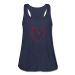 Women's Flowy Tank Top by Bella - navy