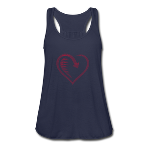 Women's Flowy Tank Top by Bella - navy