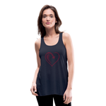 Women's Flowy Tank Top by Bella - navy