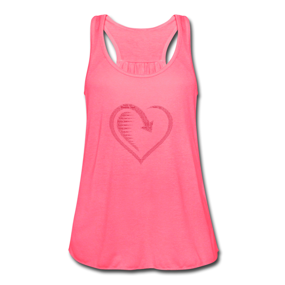 Women's Flowy Tank Top by Bella - neon pink