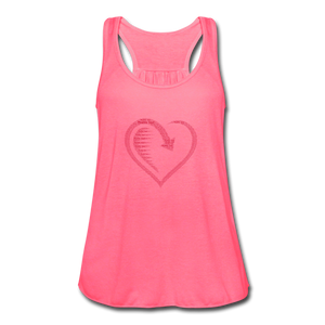 Women's Flowy Tank Top by Bella - neon pink