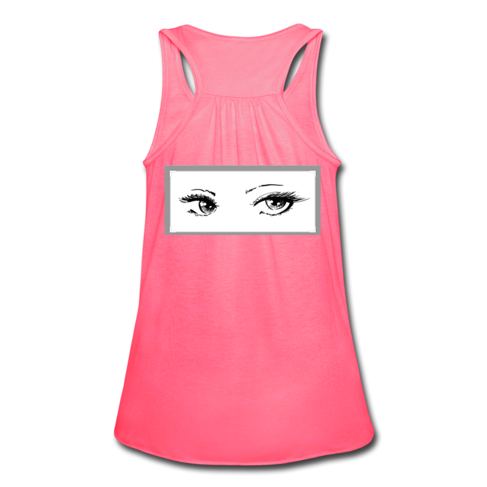 Women's Flowy Tank Top by Bella - neon pink