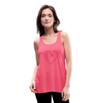 Women's Flowy Tank Top by Bella - neon pink