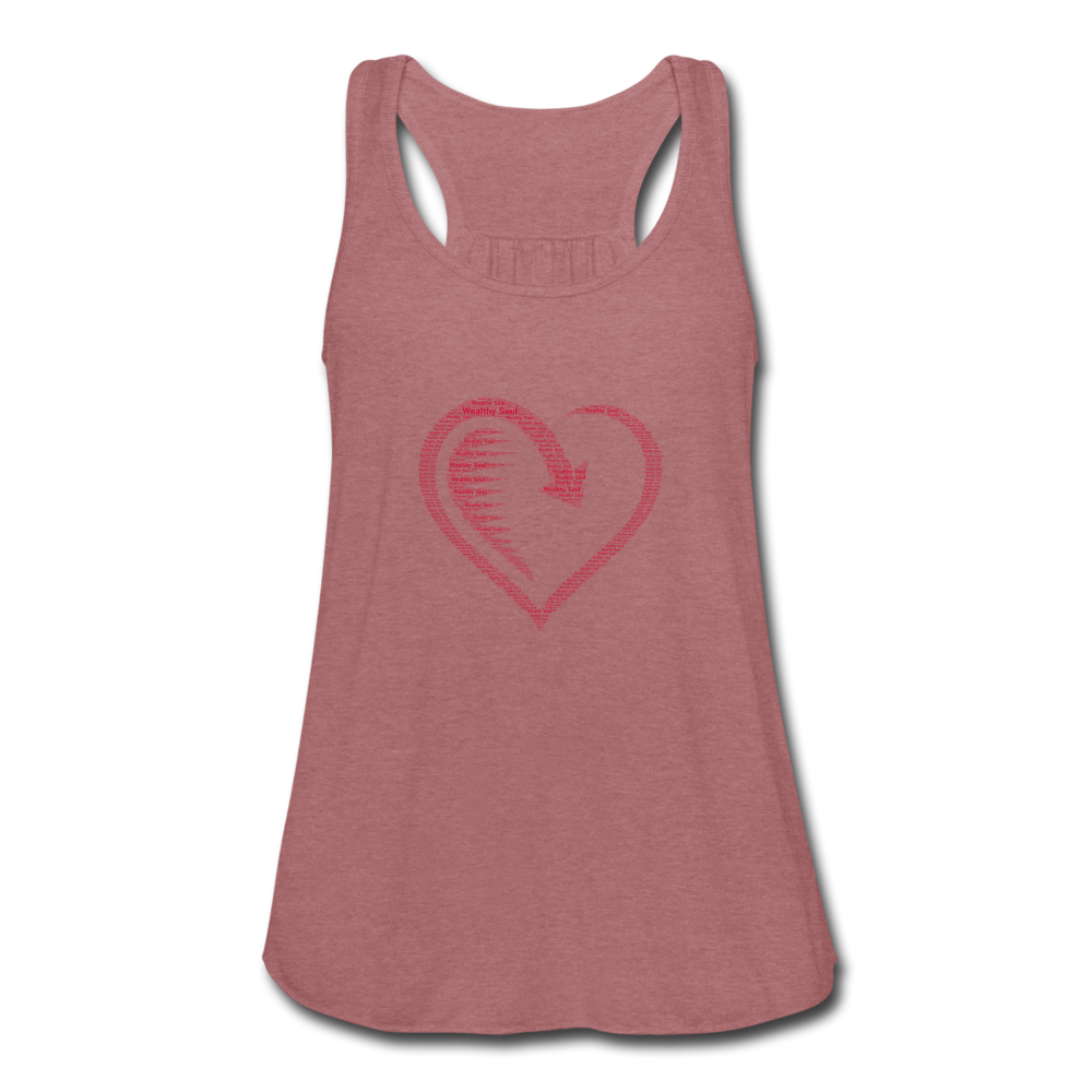 Women's Flowy Tank Top by Bella - mauve