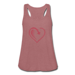 Women's Flowy Tank Top by Bella - mauve