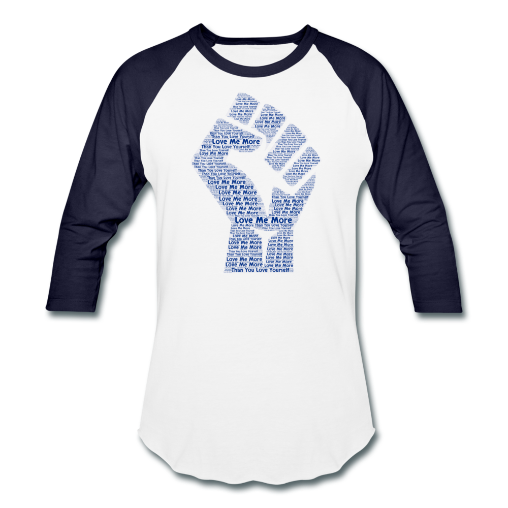 Unisex Baseball T-Shirt - white/navy