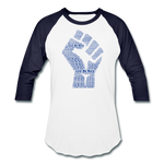 Unisex Baseball T-Shirt - white/navy