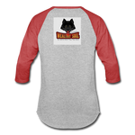 Unisex Baseball T-Shirt - heather gray/red