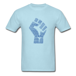 Men's Love Me More T-Shirt - powder blue