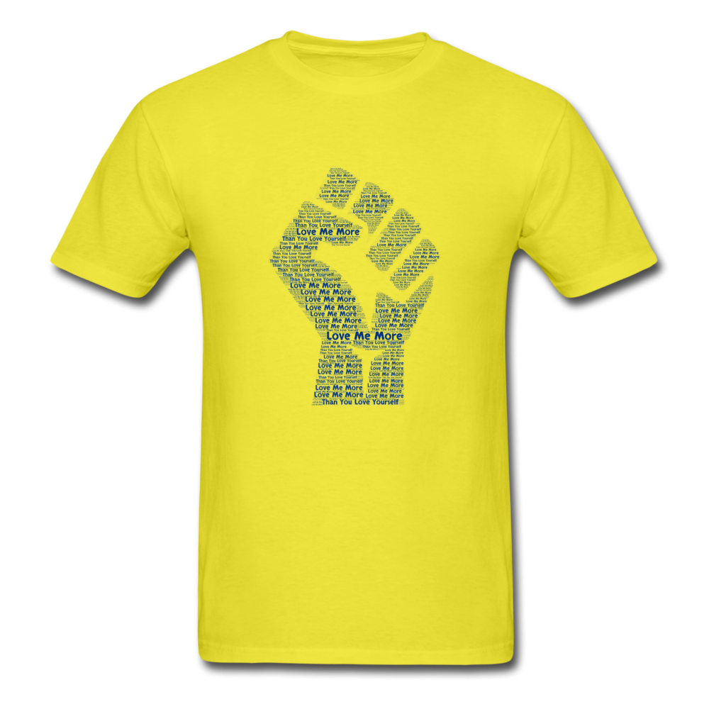 Men's Love Me More T-Shirt - yellow