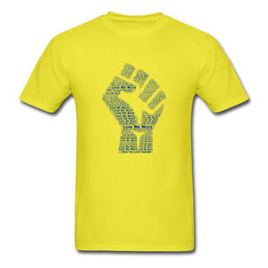 Men's Love Me More T-Shirt - yellow