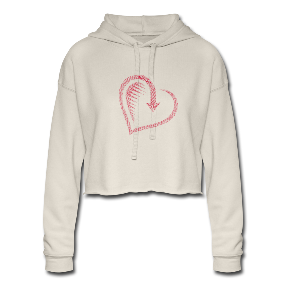 Women's Cropped Hoodie - dust