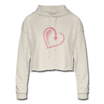 Women's Cropped Hoodie - dust