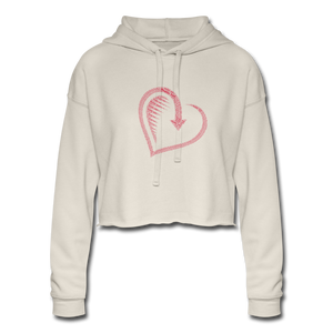 Women's Cropped Hoodie - dust