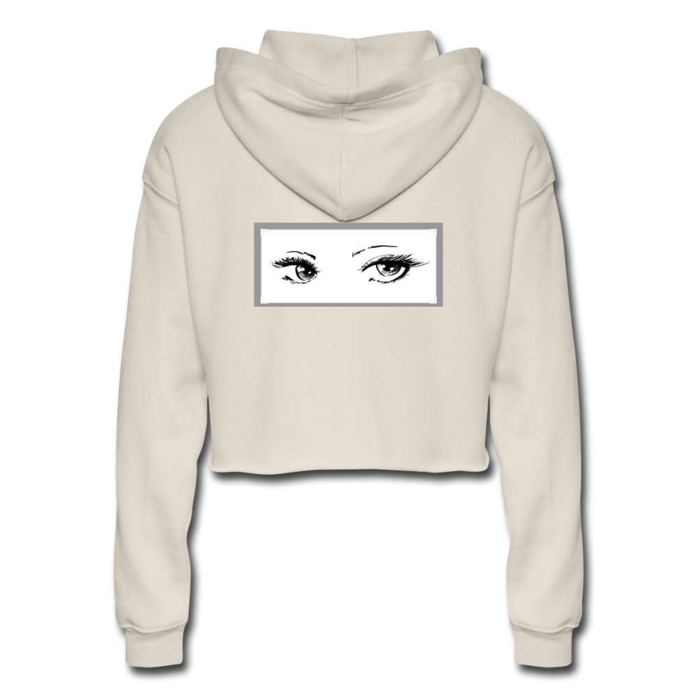 Women's Cropped Hoodie - dust