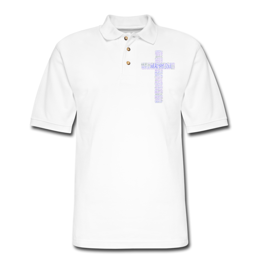 Men's Pique Polo Shirt - white