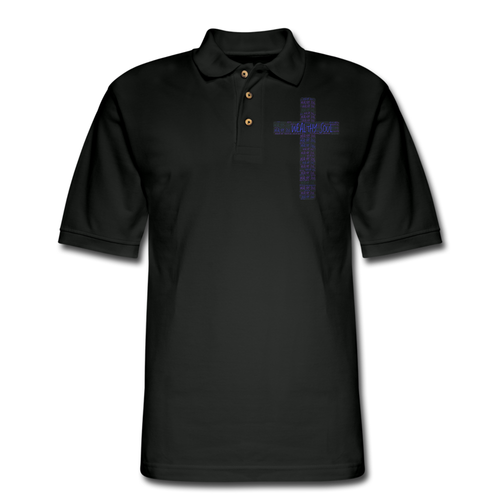 Men's Pique Polo Shirt - black