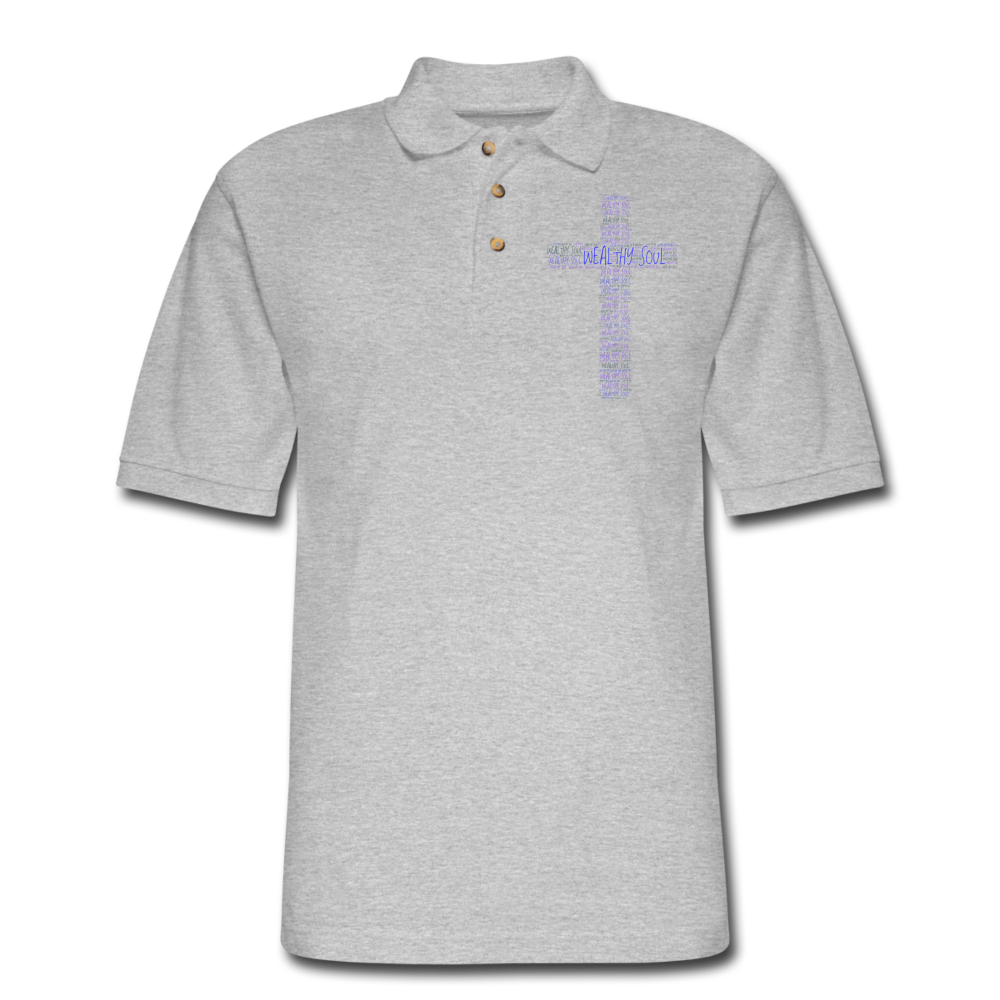 Men's Pique Polo Shirt - heather gray