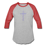 Unisex Baseball T-Shirt - heather gray/red