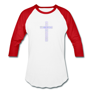 Unisex Baseball T-Shirt - white/red