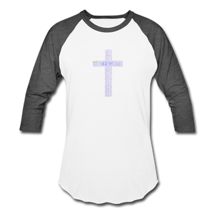 Unisex Baseball T-Shirt - white/charcoal