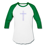 Unisex Baseball T-Shirt - white/kelly green