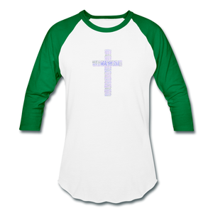 Unisex Baseball T-Shirt - white/kelly green