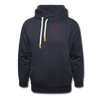 Wealthy Soul Heart (Worth More Than You Have) Shawl Collar Hoodie - navy