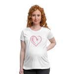 Wealthy Soul Heart Women’s Maternity T-Shirt - white