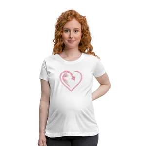 Wealthy Soul Heart Women’s Maternity T-Shirt - white