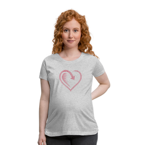 Wealthy Soul Heart Women’s Maternity T-Shirt - heather gray