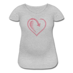 Wealthy Soul Heart Women’s Maternity T-Shirt - heather gray