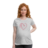 Wealthy Soul Heart Women’s Maternity T-Shirt - heather gray