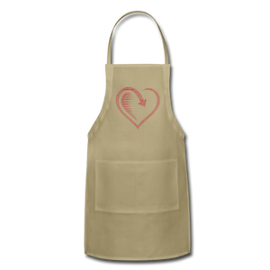 Wealthy Soul Heart Adjustable Apron - khaki