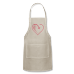 Wealthy Soul Heart Adjustable Apron - natural