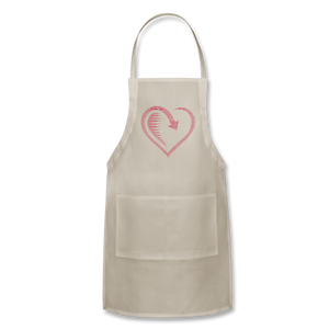 Wealthy Soul Heart Adjustable Apron - natural