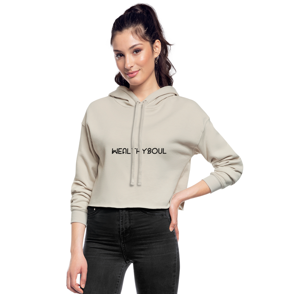 Women's WealthySoul Cropped Hoodie - dust