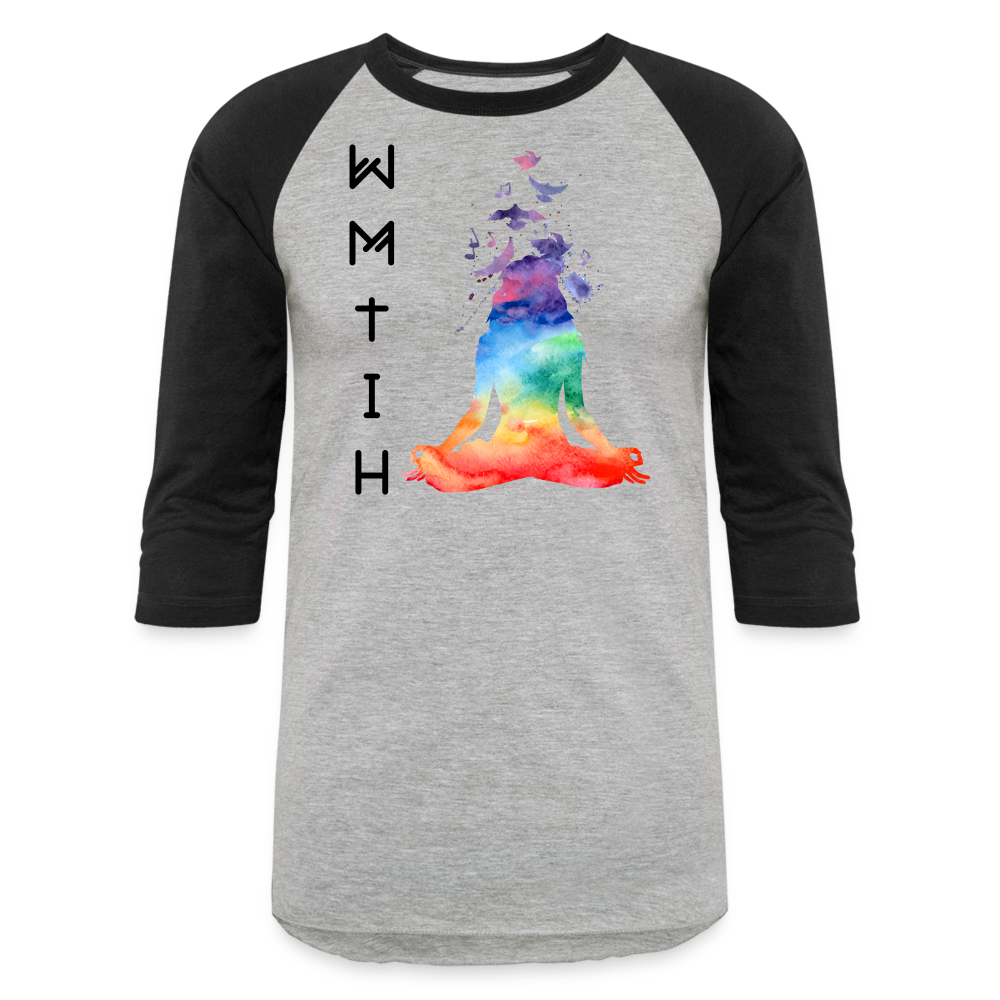 Worth More Than I Have Baseball T-Shirt - heather gray/black