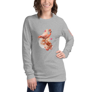 Wealthy Soul Flamingo Unisex Long Sleeve Tee