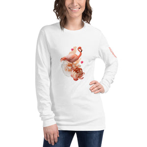 Wealthy Soul Flamingo Unisex Long Sleeve Tee